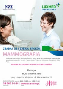 mammografia termin 01 2018